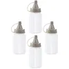 Vaisselle Ensembles 4pcs Condiment Squeeze Bouteilles Salade Sauce Distributeur Cuisine Ketchup