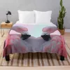 Deken Roze Deken Boom Gooi Deken Roze Flamingo Gedrukt Roze Zachte Warme Vogel Sherpa Fleece Deken voor Slaapkamer Sofa R230615