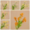 Fleurs décoratives Zerolife fleur artificielle pour WED DECOR 4 fourchettes Daisy Bouquet fête d'anniversaire maison Table Vase noël 2023