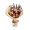 Fleurs décoratives Roses éternelles Creative Bouquet de fleurs Home Decor Mariage Saint Valentin Noël Graduation Cadeau Artificiel