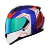 Cascos de motocicleta Casco integral de carreras profesional M-2XL Moto DOT aprobado Cool Motocross Off Road Capacete Lente doble