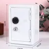 Storage Boxes Bins Mini Metal Safe Household Safe Box Creative Piggy Bank Key Safe Household safe Key Insurance Cabinet Desktop Decoration 230614