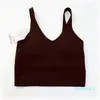 Lijn tank Classic Popular Fitness Bra Butter Soft Women Sport Tank Gym Crop Yoga Vest Back Schokbestendig met verwijderbare borstkussengroothandel