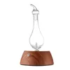 Humidificateurs 50ML humidificateur d'air mini diffuseur d'aromathérapie atomiseur essentiel vaporisateur froid réservoir en verre de base en bois pour le yoga de bureau à domicile