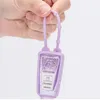 Hand Sanitizer Bottle Holder 30ml Travel Size Portable soft silicone Cover with Keychain hand soap bottle bag Uepvk