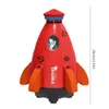 Sand Play Water Fun Creative Space Rocket Sprinkler Rotating Water Powered Launcher Summer Fun Entertainment for Outdoor Garden Yard Water Spray Toy 230614