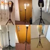 Wig Stand Simnient 155Cm/125Cm/60Cm Wig Stand Head Wig Tripod With Mannequin Canvas Block Head Adjustable Tripod Wig Making kit TPins Gift 230614