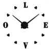 Zegary ścienne Zegar DIY RELOJ DE PARED KWARTZ ZATRZYMAJ EUROPALNEJ SALM DUŻY dekoracyjne horloge zegarki Murale Zegarki