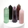 8 ~ 9 cm de long Quartz poli rugueux pilier Art ornements énergie pierre baguette guérison tour de pierres précieuses point de cristal naturel Tlbnn