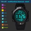 Inne zegarki Mężczyźni sportowe zegarki LED MARK MASE DIGITAL CLOCK wielofunkcyjny gumowy człowiek Fitnes Athlete Timeeeping Electronic Watch ELOJ 230615