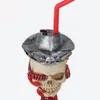 DESIGNER Hookahs Smoking Resin bong Skull Retro style Resin Mini pipe set small pipes pot Manufacture Hand-blown bongs