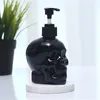 Liquid Soap Dispenser Creative Skull Liquid Soap Dispensers Black Plastic Hand Sanitizer Pump Bottles Shampoo Lotion Bottle Badrum Lagring Tillbehör 230614