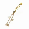 Vintage naturel cristal pierre coeur gland pendentif épingle à cheveux cheveux tresse pince mode cheveux tresse style épingles à cheveux tresse accessoires