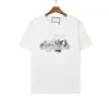 2023 Hommes designer Tee t-shirt Motifs animaux Lettres imprimer chat 1921 Milan manches courtes coton femmes noir blanc M-MXL