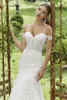 Robe de mariée 2023 arrivée broderie sirène robes pour femmes manches courtes Peals perlée Appliques mariée