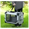 Dog Car Seat Covers Cage Collapsible Kennel Cat Pet Carrier Bag Outgoing Travel Tent Quick Portable Folding Soft Crate With Safety Zippers