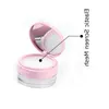 20g Löst pulverbehållare med elastisk skärm Mesh Black Pink Flip Cap Jar Cosmetic Case W Sifter WQGCG