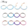 Labret lip piercing sieraden Alisouy 1pc 316L roestvrij staal 16G twist scharnierend Clicker neus septum ring opaal hoepel wenkbrauw oor ringen lichaam 230614