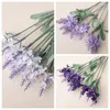 Decoratieve Bloemen 10 Hoofden Romantische Provence Lavendel Zijde Kunstmatige Paarse Boeket Voor DIY Thuis Bruiloft Decoratie Plastic Nep