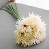 Decorative Flowers 3pcs Artificial Flower Chrysanthemum Wedding Sunflower Colorful Small Daisy Silk Home Dining Table Arrangement