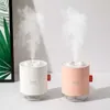 Humidifiers MPortable 500ml Mini Air Humidifier Purifier Car USB Aroma Essential Diffuser Led Light Ultrasonic Mist Home Appliance