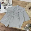 Conjunto de roupas infantis de verão, moda para meninos e meninas e shorts de manga curta confortáveis, conjunto de 2 peças de algodão para filhotes