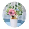 Dekorativa blommor 38 cm rosa siden Peony Hydrangea Mix Artificial Bouquet For Home Wedding Party Decoration Fake Flower
