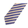 Bow Ties 2023 Men's 6CM Blue Striped Tie High Quality Business Suit Work Neck For Men Fashion Formal Necktie Slim Gift Box