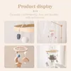 Rattles Mobiles Baby Mobile Toys 012 Months born Crib Bed Wood Bell Toddler Carousel for Cots Kids Musical Gifts 230615