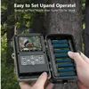 Охотничьи камеры на открытом воздухе камера Hunting Trail 36MP 2.7K Detector HD Detector HD Инфракрасный мониторинг инфракрасный кулачок ночное видение PO Trap 230614