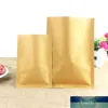 100pcs Otwarte uszczelnienie próżniowe Kraft Brown papierowy pakiet pakietowe torby z uszczelką ogrzewaną Worki do pakowania do przechowywania żywności torebki torebki