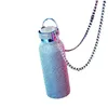 Wasserflaschen halten und kalt Thermosflasche Diamant Schmuck Mode Edelstahl Wasserflasche Mädchen Thermotasse Tee Kaffee 230614
