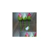 Dekorativa blommor kransar Artificial Flower Livid 78cm Artificail Silk Lotus Bud El and Restaurant Pond Simation Plant EEA549 DRO DHTCR