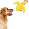 楽しい犬の餌箱猫給餌おもちゃペット漏れ食べ物をきしむおもちゃのペットトレーニングエクササイズぬいぐるみ黄色のアヒル