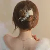 Nieuwe Modellen van Strass Haarbal Een Woord Clip Top Prijs Haar Clip Sneeuwvlok Antler Grip Clip Meisje Parel Kerst Hoofdtooi