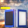 20000mAh boîtier de batterie externe solaire double Ports USB 5*18650 boîtier de chargeur de batterie externe alimentation solaire boîtier de bricolage