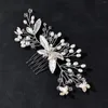 Hair Clips Wedding Comb Headpiece Strong Hold Sparkling Crystals Headdress For Women Bridesmaid Gift Decorative Ornaments