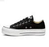 Tendance décontractée en toile classique pour hommes et femmes Chaussures décontractées pour chuck Sneaker Platform Shoes Trois Black and White High et Low Sneakers 35-40