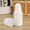 30ml 50ml 100ml Beyaz Plastik Rulo Şişe Doldurulabilir Deodorant Şişesi Esansiyel Yağ Parfüm Şişeleri DIY Kişisel Kozmetik Konteynerler Whov