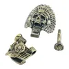 Klimtouwen Outdoor Tool DIY Accessoires Voor Armband Weven Paracord Multifunctionele Gesp Messing Chief Skull 230614