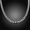 Catene 925 Sterling Silver Italian 6mm Diamond Cut Collana a catena a maglia cubana per uomo Punk Hiphop gioielli collo spesso SC69