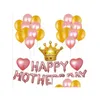Украшение вечеринки 1SET Счастливое костюм воздушных шариков с днем ​​матери.