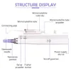 1: a och 3: a mikronedle för anti Acne Porkrymp derma pen hydra mesoterapi pistol hårväxt fuktande hud dra åt mesogun