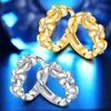 Women Flower Earring Female Shiny 925 Sterling Silver 18K Gold Holiday Party Favor Earrings Girls Luxury CZ Fashion Jewelry