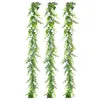 Dekorativa blommor 1packs 5.91ft Artificial Garlands Greenery Bulk Fake Vines faux hängande växter för bröllopskransfönster sugkoppar