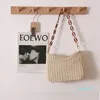 Underarm Woven Bag Crescent Single Shoulder Solid Straw Woven Bag Women's Beach Holiday Bag