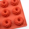 Mini Spiral Shaped 15 Cavitys Silicone Molds for Baking Dessert Mousse New Decorating Moulds 3D DIY Cake Chocolate Bakeware