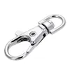 Vernickelter, drehbarer Karabiner-Karabinerhaken für Schlüsselringe 32 mm, 35 mm, 37 mm, 38 mm