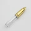 Tubos de brillo de labios Gold Crown - Envases vacíos DIY de 8 ml para cosméticos con varilla aplicadora y tapón de rosca Ltlrb