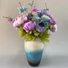 Decoratieve Bloemen Imitatie Bloem 13 Vork Grote Kop Bundel Pioen Woondecoratie Fles Binnen Vensterbank Buiten Kunstmatige Po